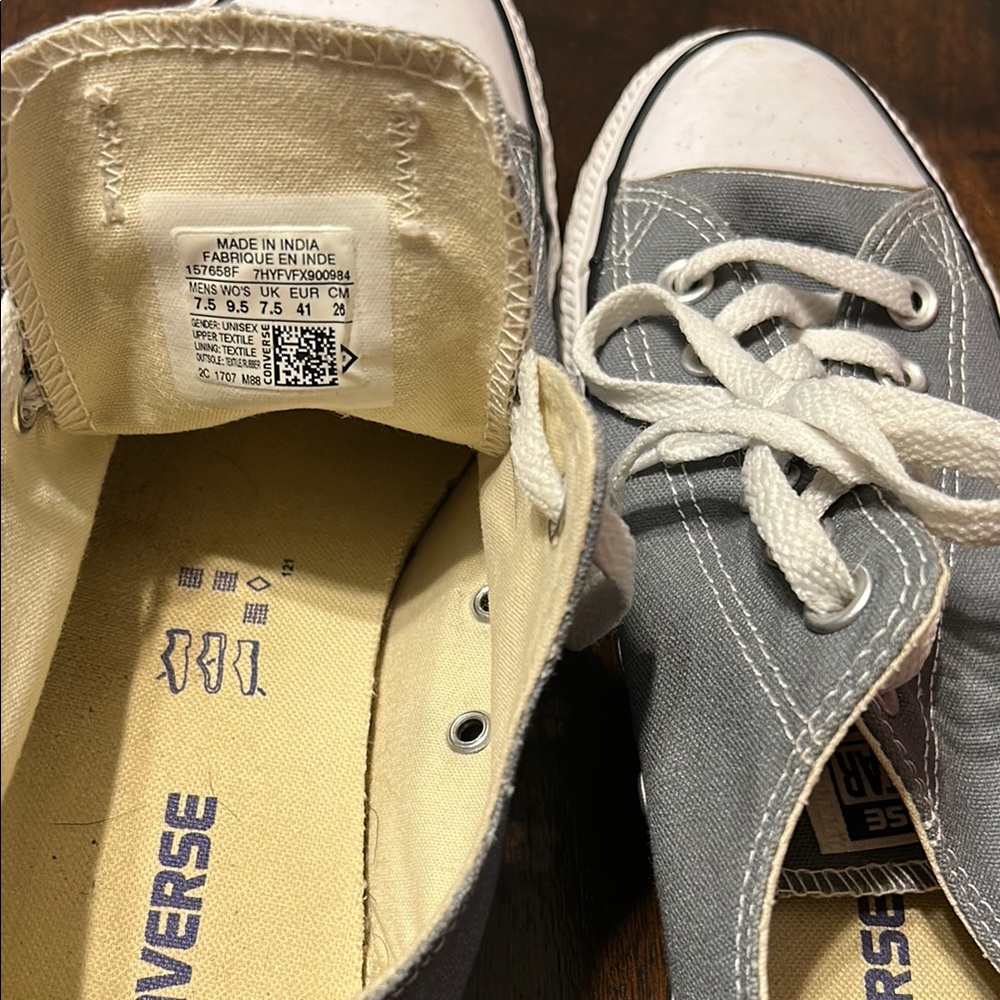 Converse Gray Low-Top Sneakers - Picture 3 of 3